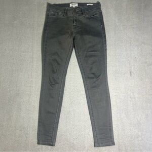 Frame Jeans Women's 28 Le Skinny De Jeanne Denim Pants Grey Stretch Mid Rise